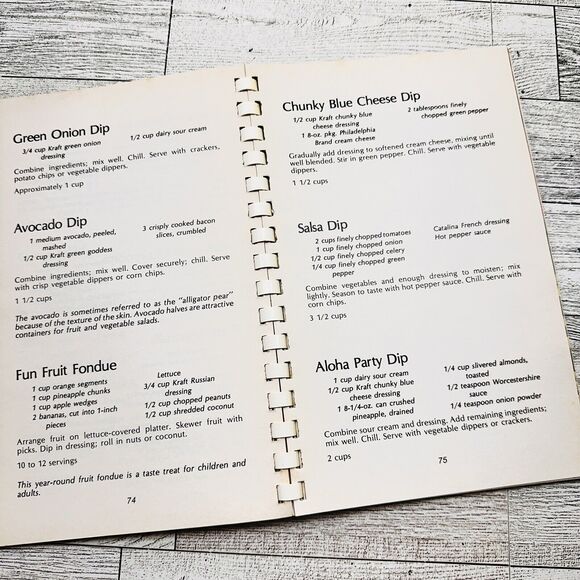 Salads From Beginning to Endive Vtg 1980 by Kraft Kitchens Comb Spiral Cookbook - Picture 3 of 14